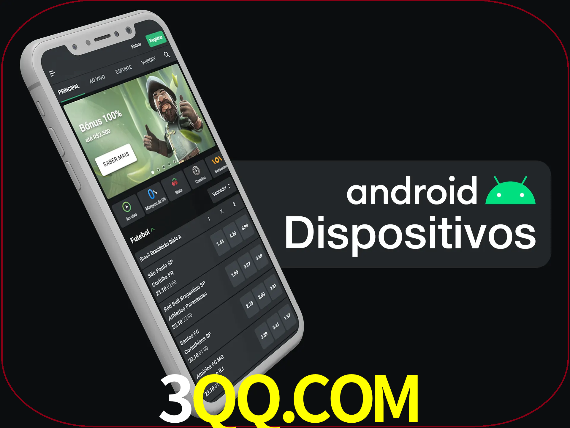 O aplicativo suporta a maioria de todos os dispositivos Android.